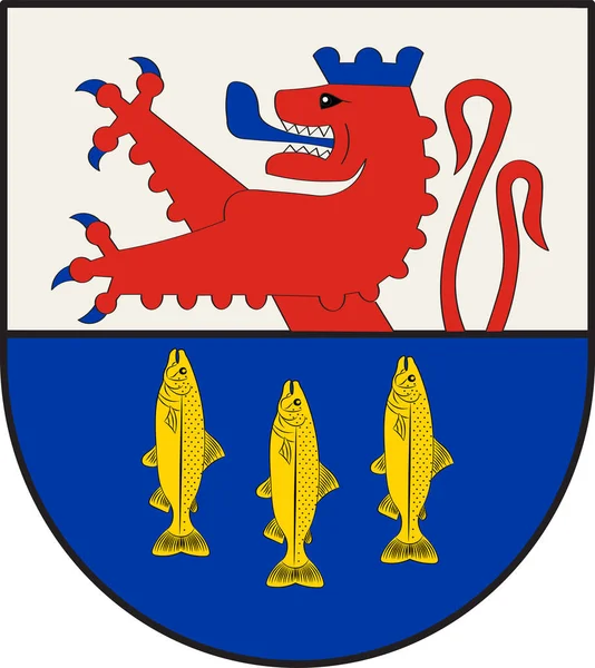 Herb Neunkirchen-Seelscheid w Nadrenii Północnej-Westfalii — Wektor stockowy