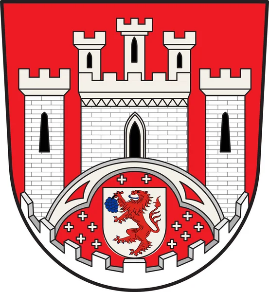 北ライン・ウェストファリアのヘンネフの紋章、ドイツ — ストックベクタ