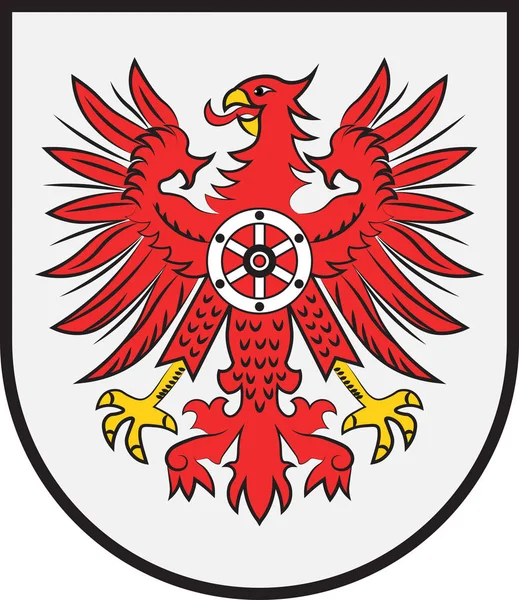 ドイツのチューリンギアにおけるアイヒスフェルトの紋章 — ストックベクタ