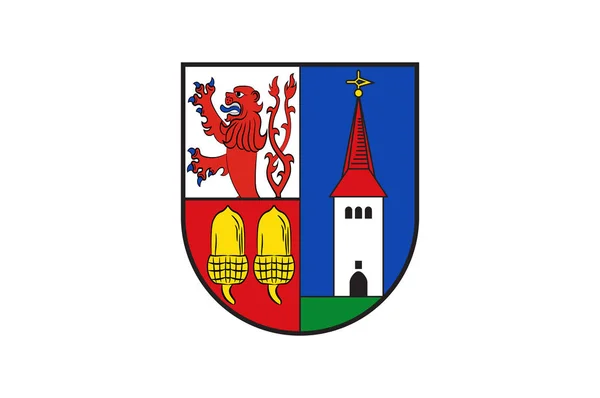 Vlag van Eitorf in Noord-Rijnland-Westfalen — Stockvector