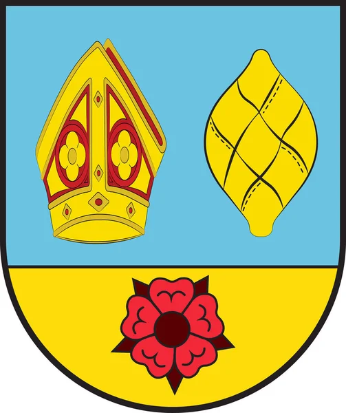 Escudo de armas Dannstadt-Schauernheim en Rhein-Pfalz-Kreis de Rhin — Archivo Imágenes Vectoriales