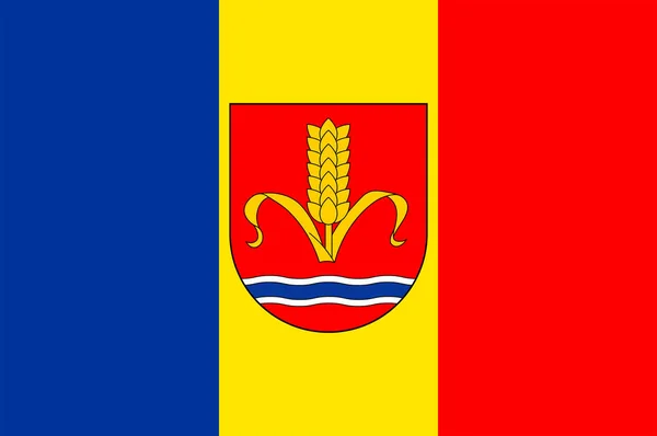 Bandera de Ruggell en Liechtenstein — Vector de stock