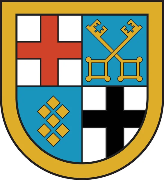 Escudo de armas Linz am Rhein en Neuwied de Renania-Palatinado, G — Archivo Imágenes Vectoriales