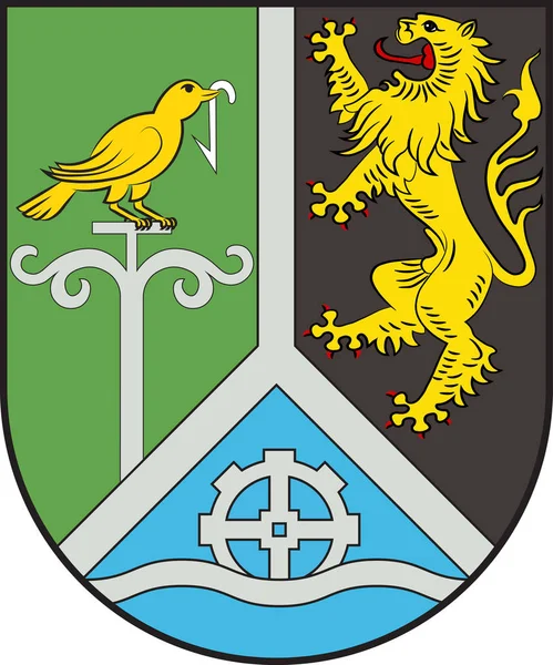 Escudo de Bruchmuehlbach-Miesau en Kaiserslautern en el Rin — Archivo Imágenes Vectoriales