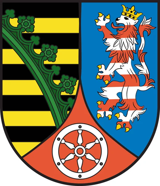 Escudo de armas de Soemmerda en Turingia en Alemania — Vector de stock
