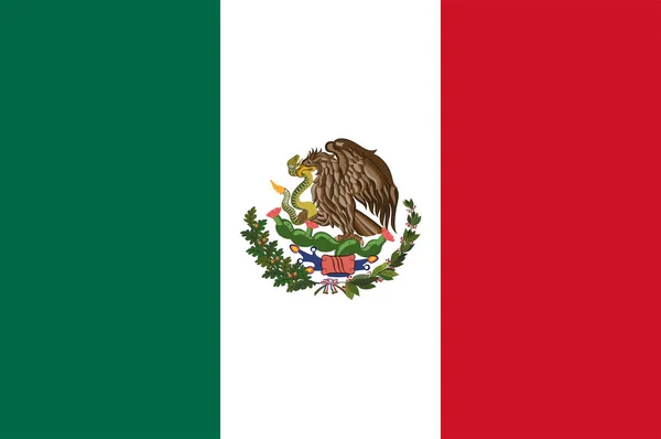 Bandera de Estados Unidos Mexicanos — Vector de stock