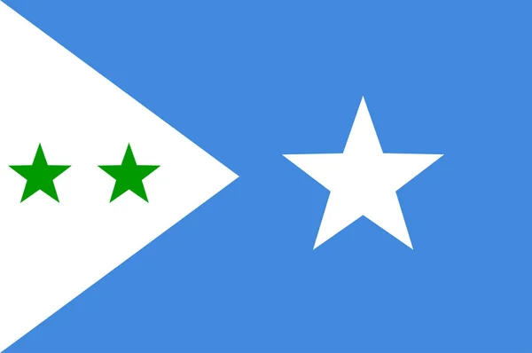 Galmudug-delstaten Somalias flagga — Stock vektor