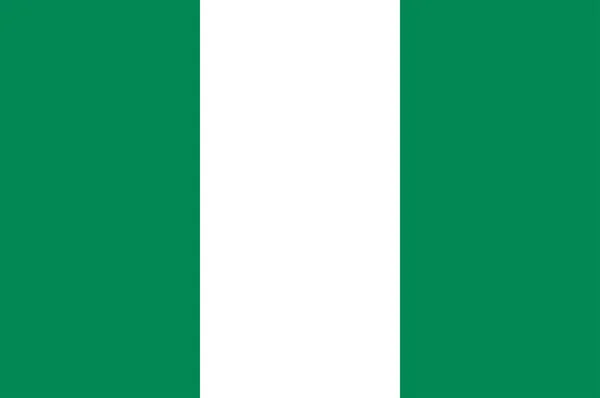 Flagge der föderalen Republik Nigeria — Stockvektor