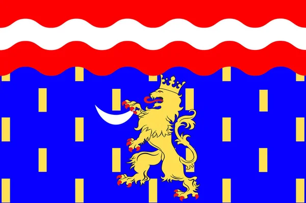 Vlajka Haute-Saone v Franche-Comte je oblast Francie — Stockový vektor