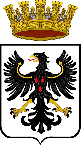 Wappen des Trento von Trentino-Alto adige, Italien — Stockvektor