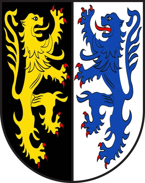 Wappen von Kusel in Rheinland-Pfalz, Deutschland — Stockvektor