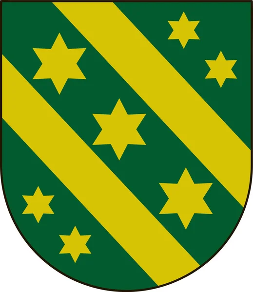 Escudo de armas de Reutlingen en Baden-Wuerttemberg, Alemania — Vector de stock