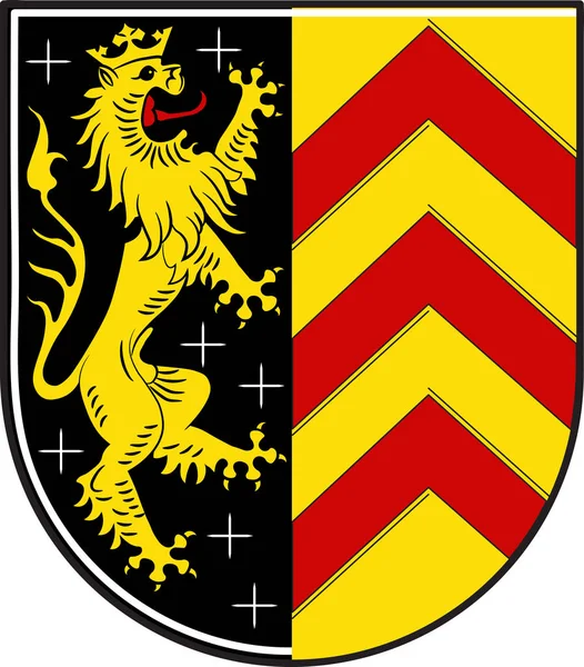 Wappen von Hanau in Hessen. — Stockvektor