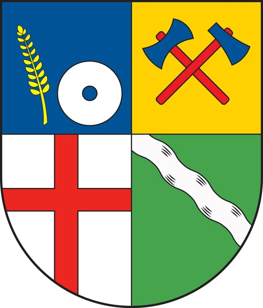 Coat of arms Plaidt in Mayen-Koblenz of Rhineland-Palatinate, Ge — Stock Vector