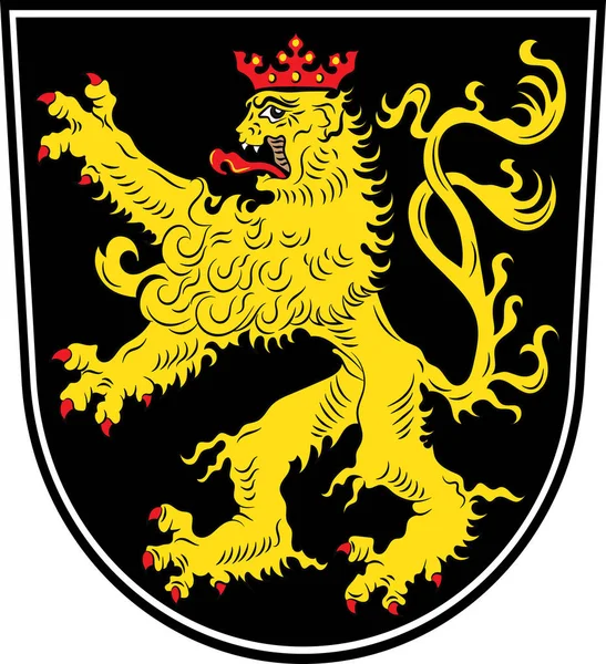 Escudo de Neustadt an der Weinstrasse en Renania-Palatinado — Archivo Imágenes Vectoriales