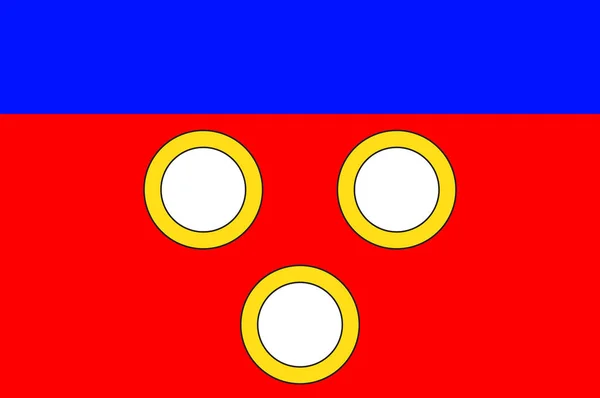 La bandiera di Mirande in Gers of Occitanie è una regione, Francia — Vettoriale Stock