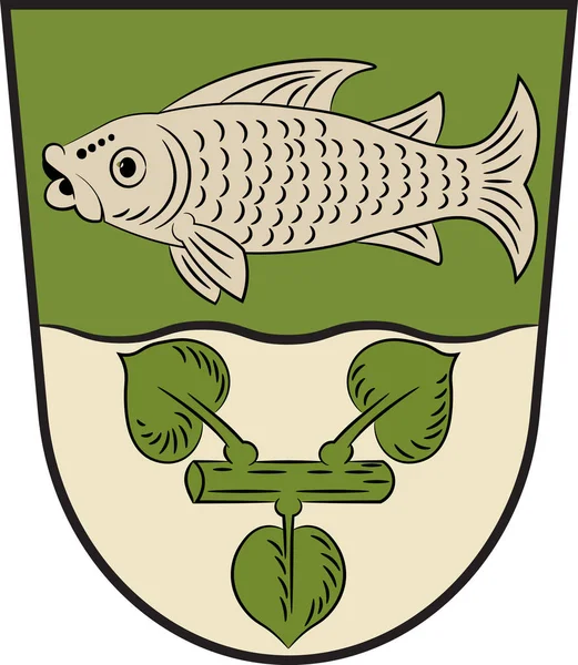 Wappen von Flomborn in Alzey-Würmern in Rheinland-Pfalz, — Stockvektor