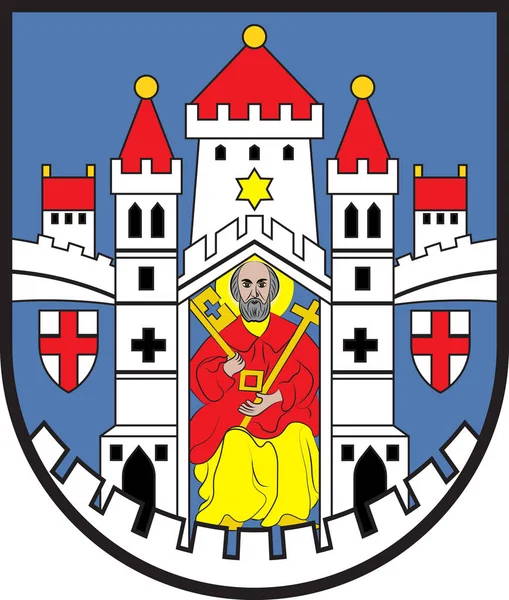 Escudo de Montabaur en Westerwaldkreis de Renania-Palati — Vector de stock