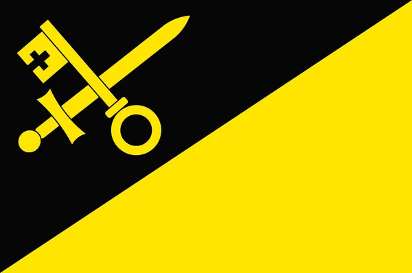 Прапор Маурен в Ліхтенштейну — стоковий вектор