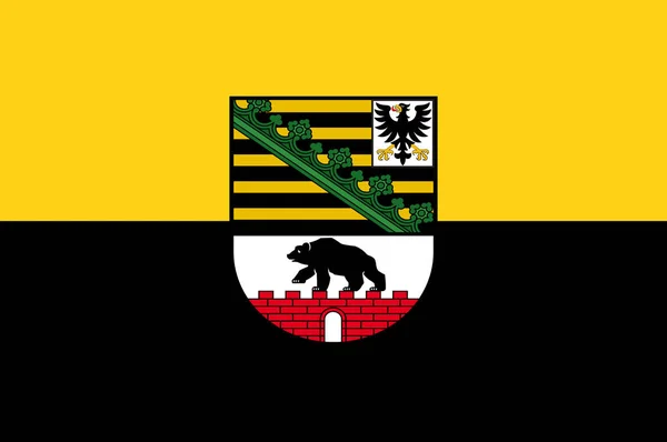 Almanya 'da Saxony-Anhalt bayrağı — Stok Vektör