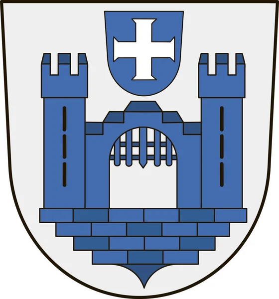 Escudo de Ravensburg en Baden-Wuerttemberg, Alemania — Vector de stock