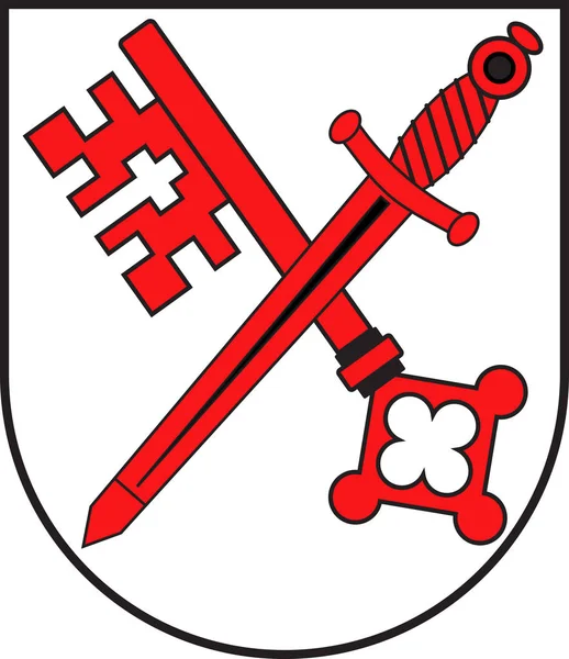 Wapen van Naumburg in Saksen-Anhalt in Duitsland — Stockvector