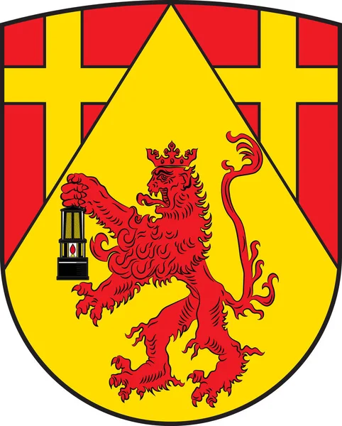 Escudo de armas de Spiesen-Elversberg en Neunkirchen en Sarre en — Archivo Imágenes Vectoriales