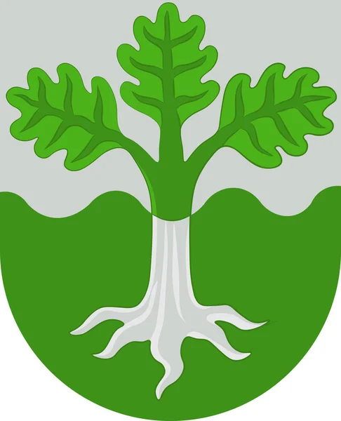 Státní znak Egedalu v Dánsku — Stockový vektor
