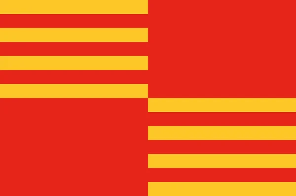 Ahaus zászlaja Észak-Rajna-Vesztfáliában, Németország — Stock Vector
