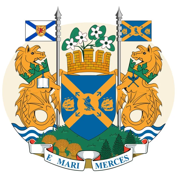 Herb gminy Halifax (Kanada) — Wektor stockowy