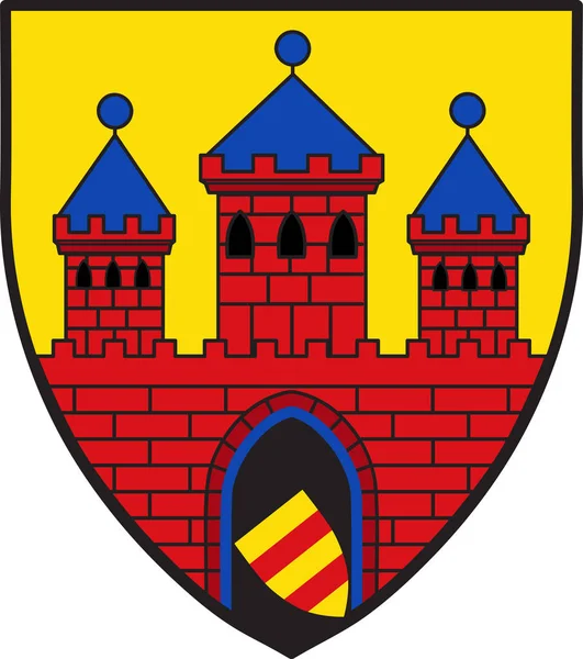 Oldenburg címere Alsó-Szászországban, Németország — Stock Vector
