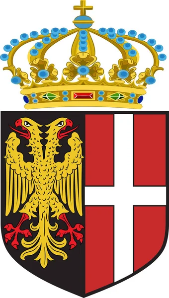 Escudo de Neuss en Renania del Norte-Westfalia, Alemania — Vector de stock