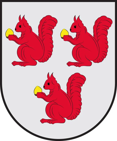 Wappen von Otterberg in kaiserslautern in Rheinland-Pfalz — Stockvektor