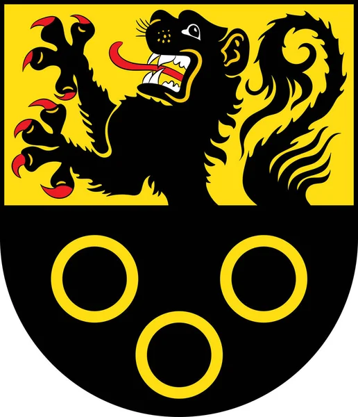 Wappen der Grafschaft Rheinland-Pfalz, Deutschland — Stockvektor