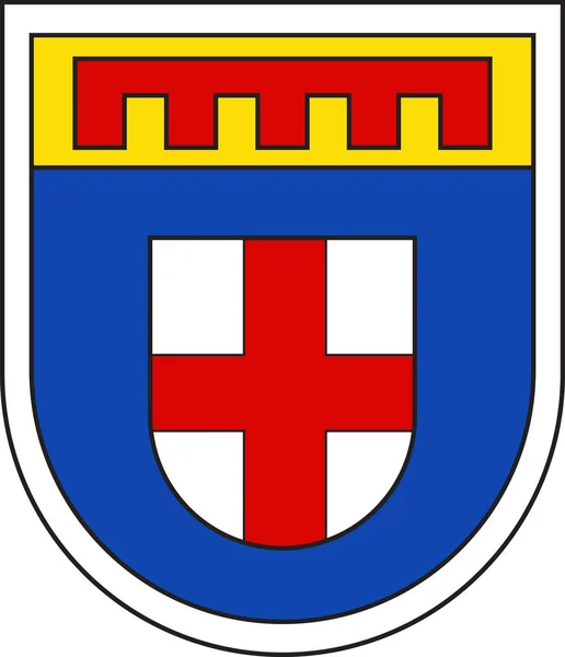 Escudo de armas de Bitburger Land en Eifelkreis Bitburg-Pruem en Rh — Archivo Imágenes Vectoriales