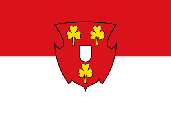 Bandeira de Cleves em Nordrhein-Westphalia, Alemania — Vetor de Stock