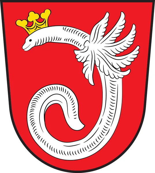 德国北莱茵-威斯特法伦州阿伦的军徽 — 图库矢量图片