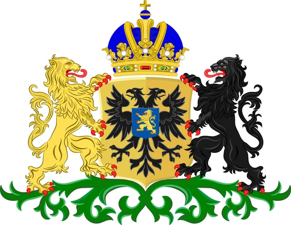 Wappen von nijmegen of gelderland, Niederlande — Stockvektor