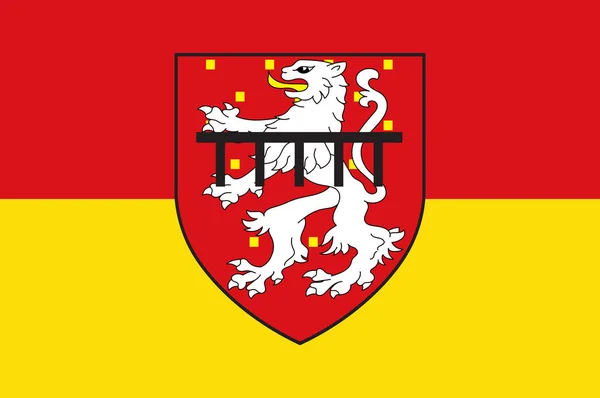 Stolbergs stads flagga i Nordrhein-Westfalen, Tyskland — Stock vektor