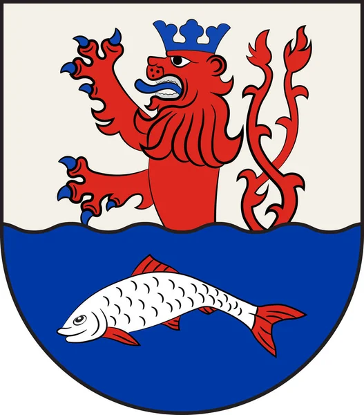 Escudo de Leichlingen en Renania del Norte-Westfalia, Alemania — Vector de stock