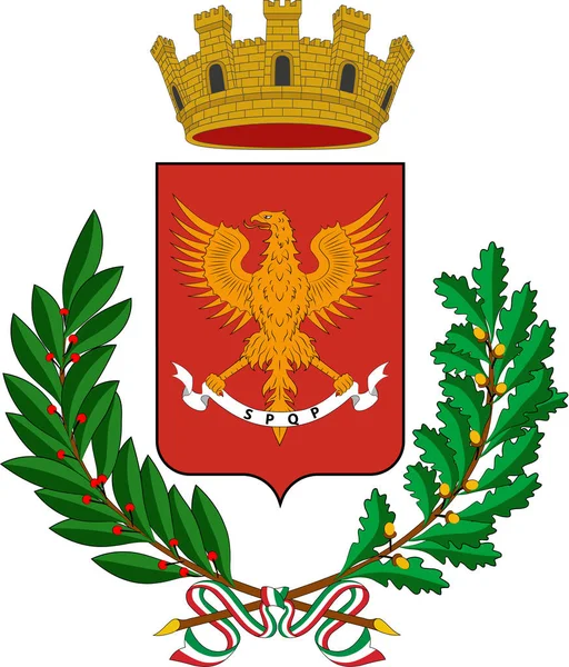 意大利西西里岛巴勒莫的徽章 — 图库矢量图片