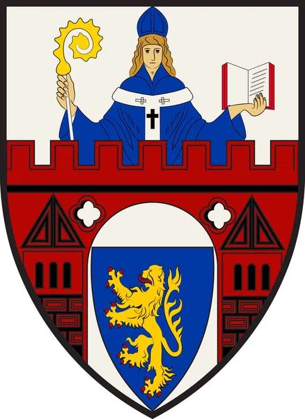 Escudo de armas de Siegen en Renania del Norte-Westfalia, Alemania — Archivo Imágenes Vectoriales