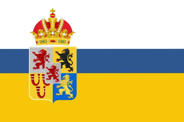 Vlag van limburg, Nederland — Stockvector