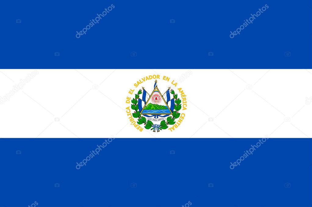 Flag of Republic of El Salvador