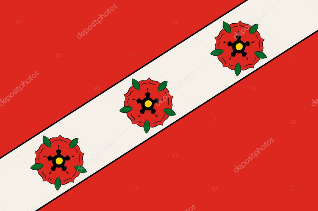 Flag of Rosendahl in North Rhine-Westphalia, Germany