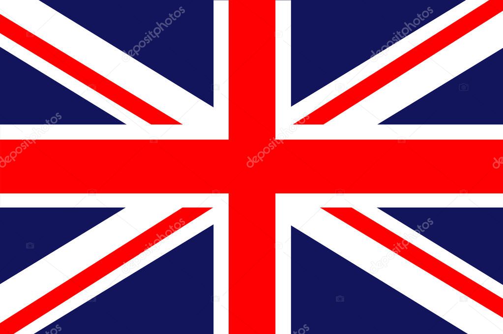 Flag of Great Britain. Vector