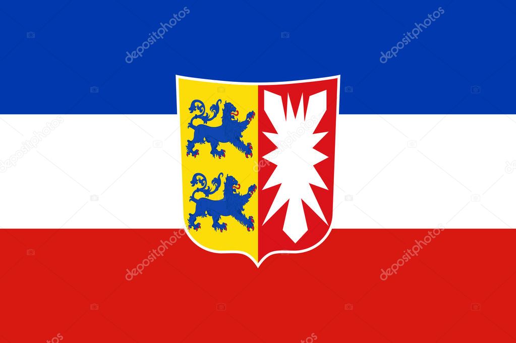 Flag of Schleswig-Holstein in Germany