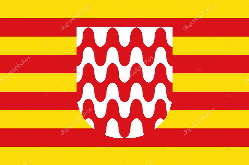 Flag of Girona is a city of Spain