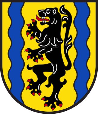 Almanya'da Saksonya'da Nordsachsen arması