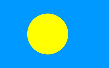 palau Cumhuriyeti bayrağı 